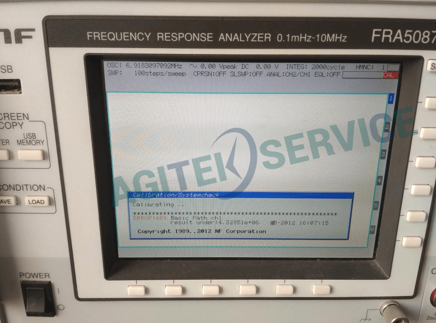 NF頻率特性分析儀FRA5087故障維修