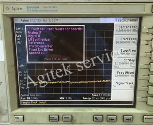 頻譜儀維修--是德E4445A頻譜分析儀修理案例