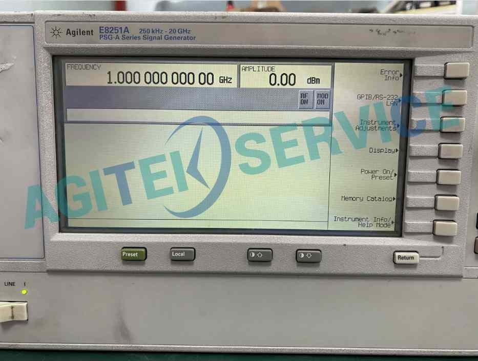 信號發生器E8251A unlevel報錯維修案例