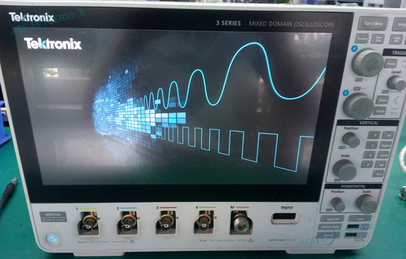 泰克示波器MDO34進不去測試界面維修