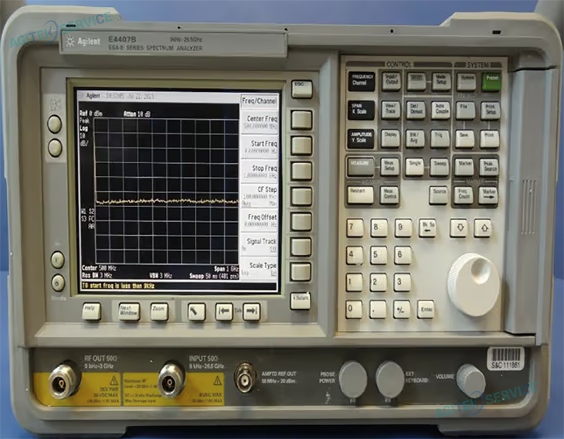 安捷倫頻譜分析儀E4404B漏電，3G以上超差維修