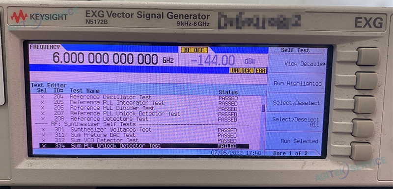 安捷倫信號發生器 N5172BMP1報釘頭反接維修