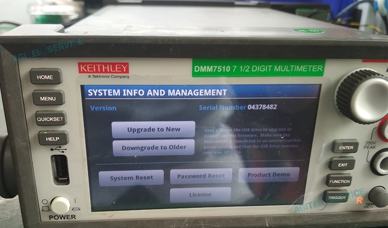 吉時利萬用表DMM7510無法上機維修