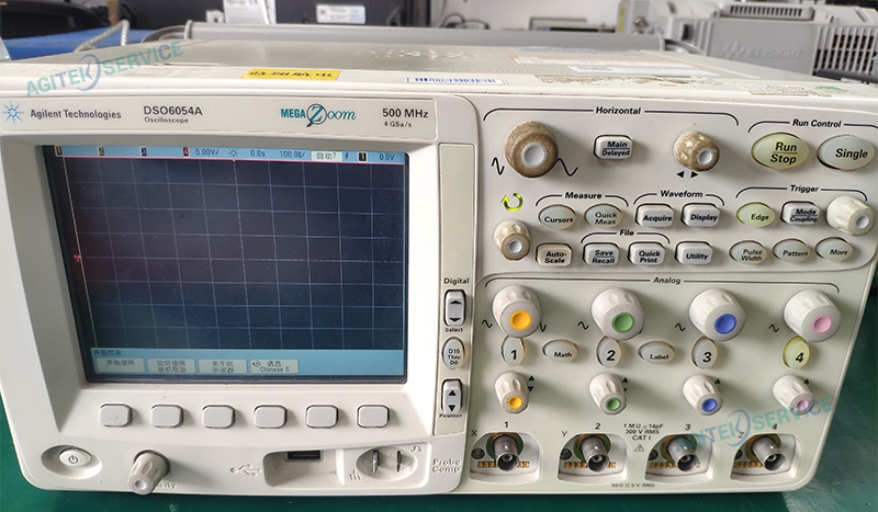 安捷倫示波器DSO6054A開機(jī)屏幕不顯示維修